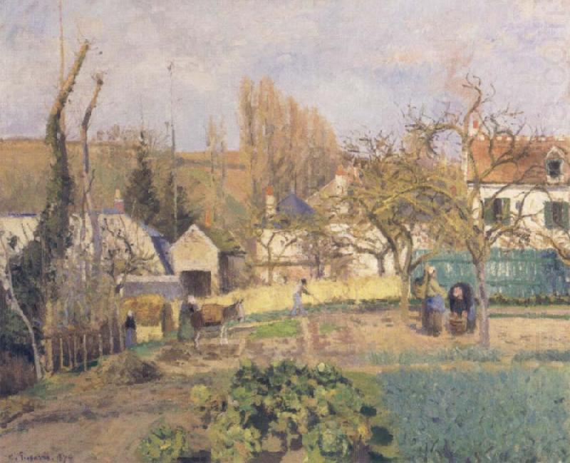 Camille Pissarro Kitchen Garden at L-Hermitage,Pontoise china oil painting image